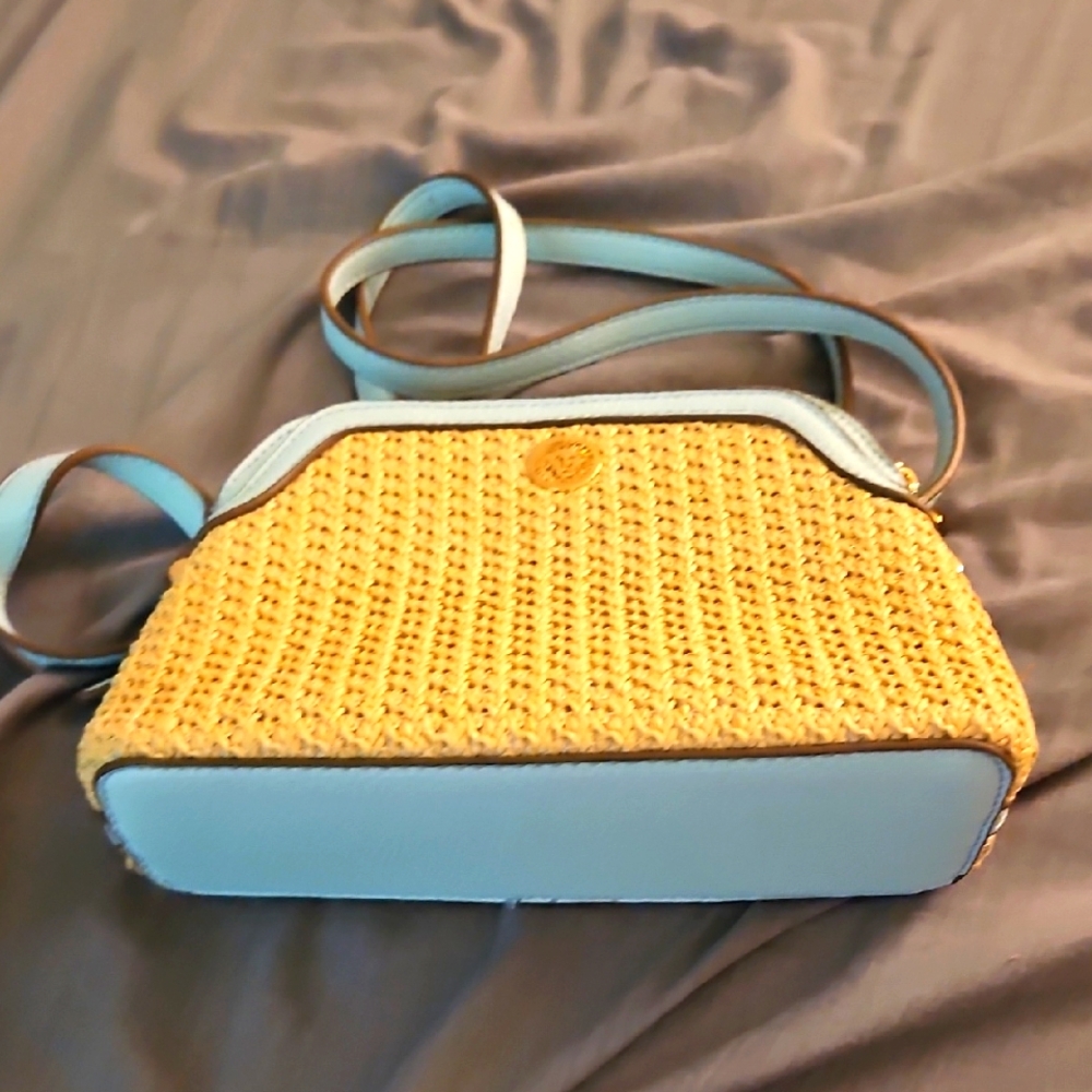 Anne‎ Klein Stylish Blue and Tan Women's Bag